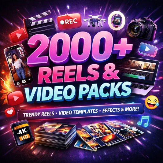 2000+ Reels & Video Pack | Viral Social Media Content